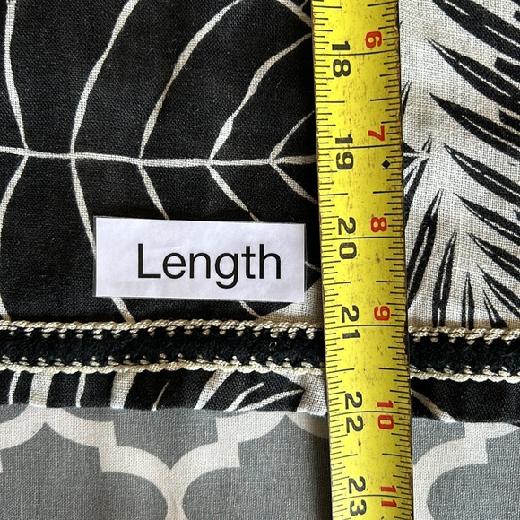 Cynthia Rowley 100% linen on/off the shoulder tropical print top sz XL - Picture 12 of 13